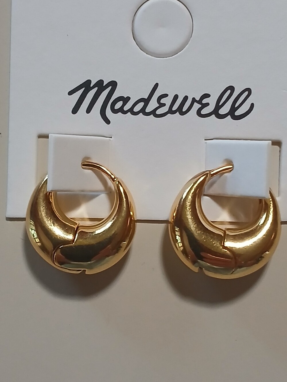 Madewell Gold Filled Brass Hoops